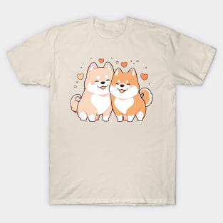 Valentine Dog Couple T-Shirt